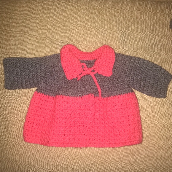 BUNDLE ONLY for a discount! Crotchet coat and hat. - Picture 2 of 4